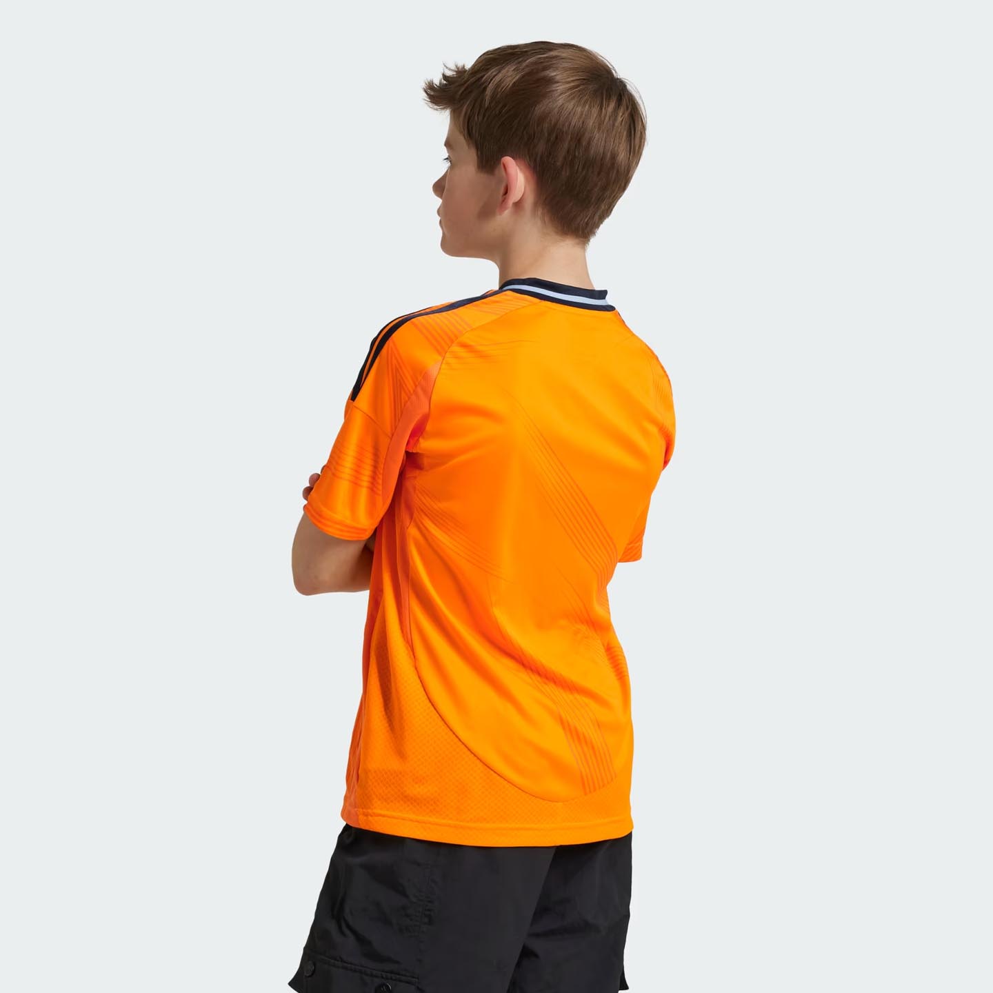 Camisa Infantil Real Madrid 24/25 Laranja com Tecnologias